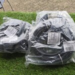 3x Verlengkabel Kopp, zwart
